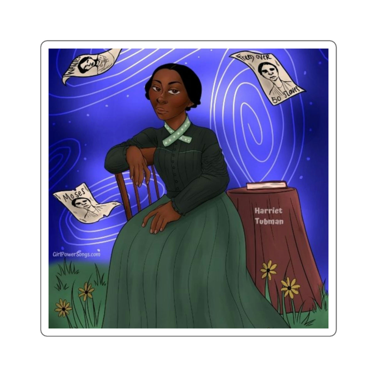 Harriet Tubman | Sticker – Girl Power Songs: Black women who changed ...
